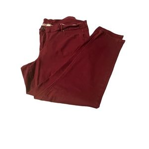 Maurice’s women’s jeans 5 pocket Maroon 26